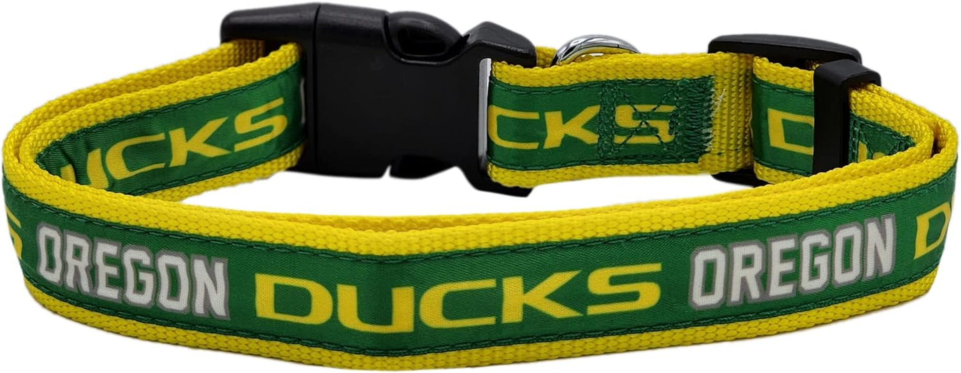 Collegiate Pet Accessories, Dog Collar, Oregon Ducks, Medium