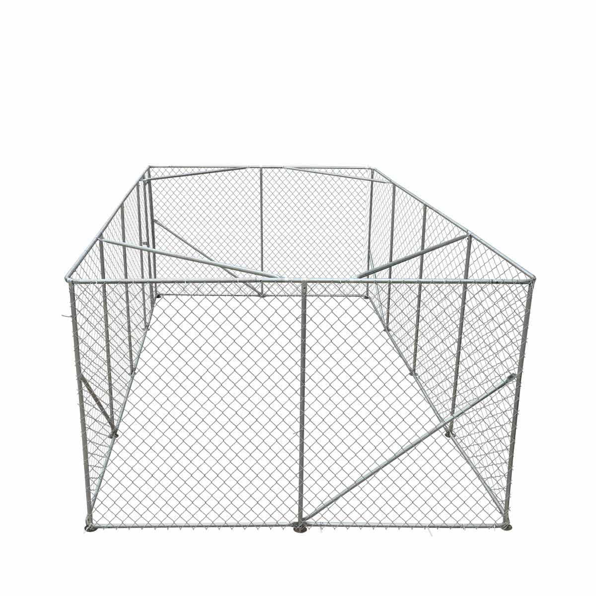 10’ X 20’ Outdoor Dog Kennel Playpen, Outdoor Dog Runner, Pet Exercise House, Lockable Gate, 6’ Chain-Link Fence, TMG-DCP1020