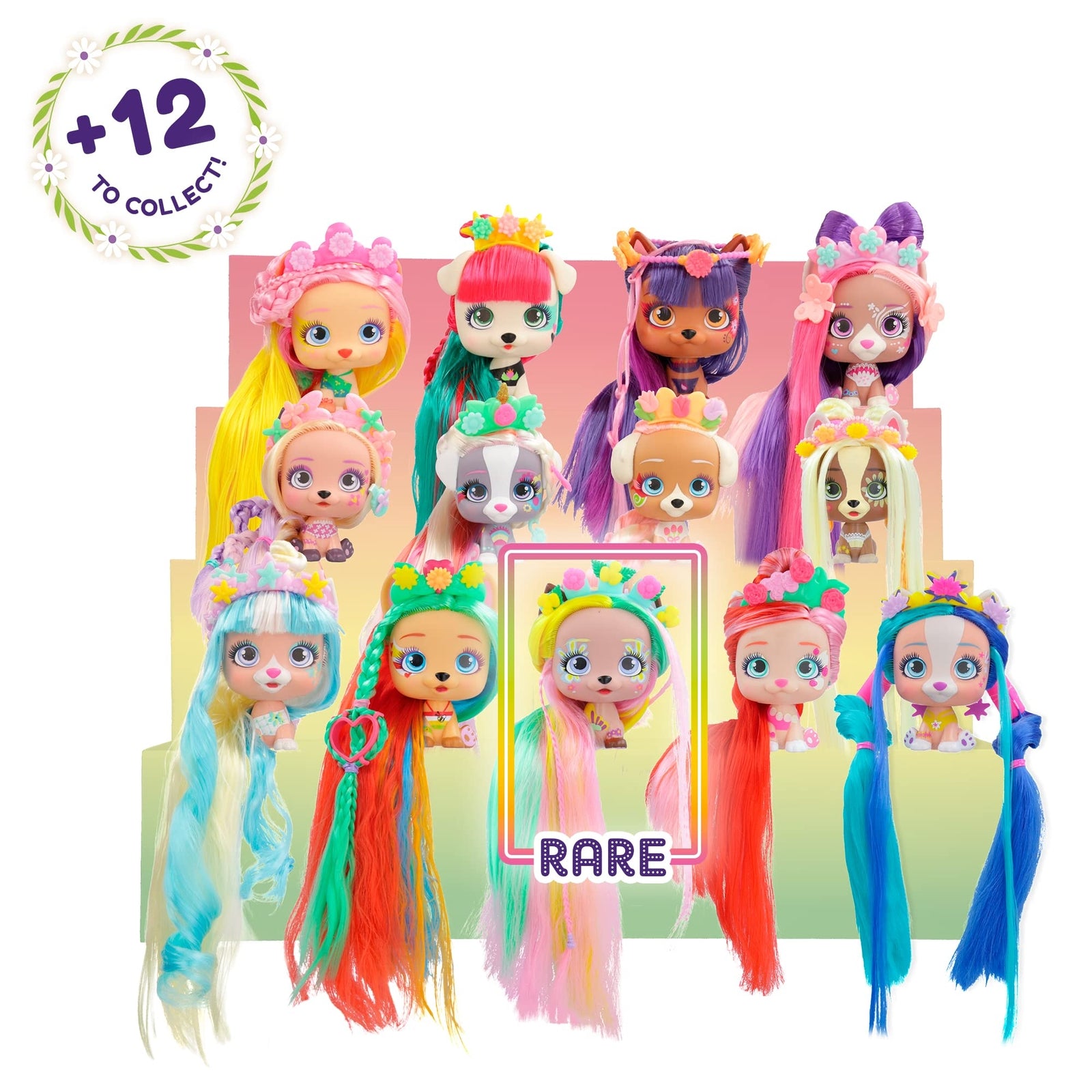 VIP Pets - Spring Vibes Series - Includes 1 VIP Pets Doll, 9 Surprises, 6 Acc...