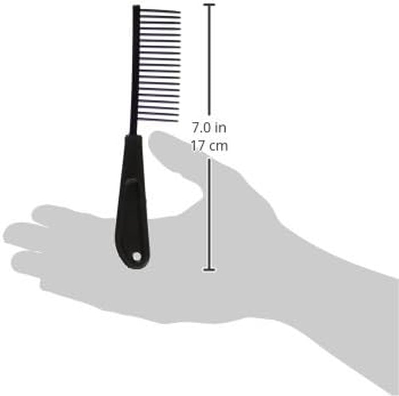 Professional Anti-Static Dog, Cat, Pet Comb for Grooming, Steel Pins, Coarse Tooth Spacing, Candy Purple (PF0671)