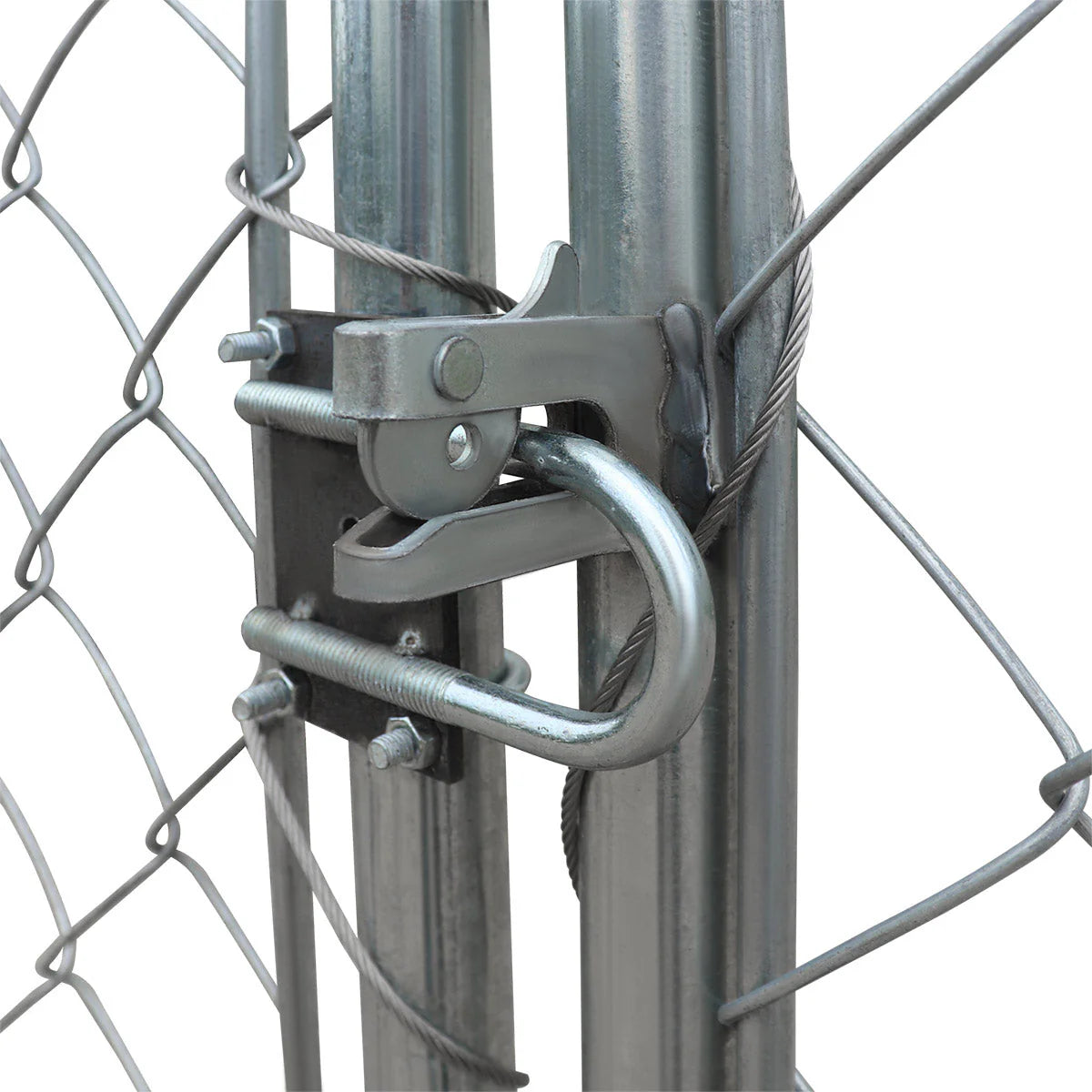 20’ X 20’ Outdoor Dog Kennel Playpen, Outdoor Dog Runner, Pet Exercise House, Lockable Gate, 6’ Chain-Link Fence, TMG-DCP2020